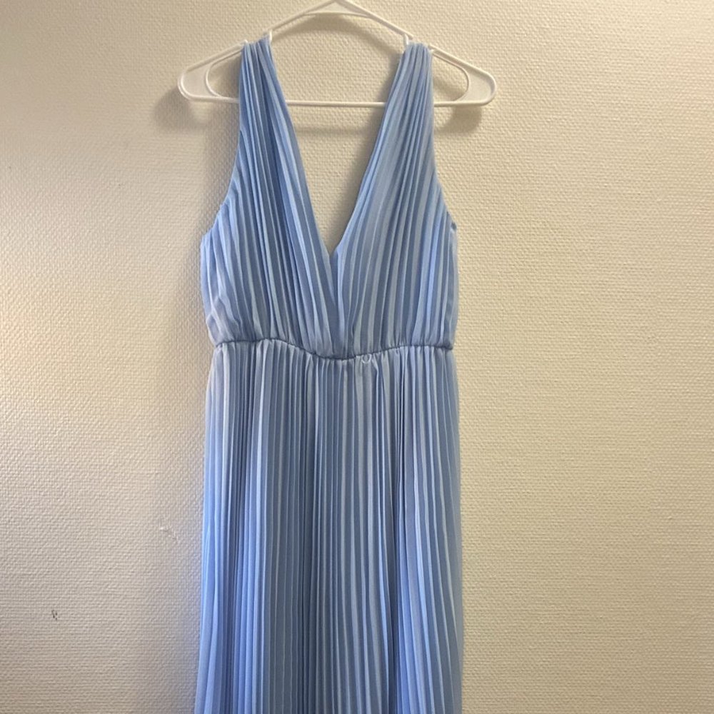 "IN AWE of you" Pleated Handkerchief hem dress